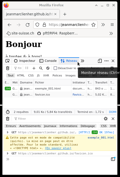 Outils réseau